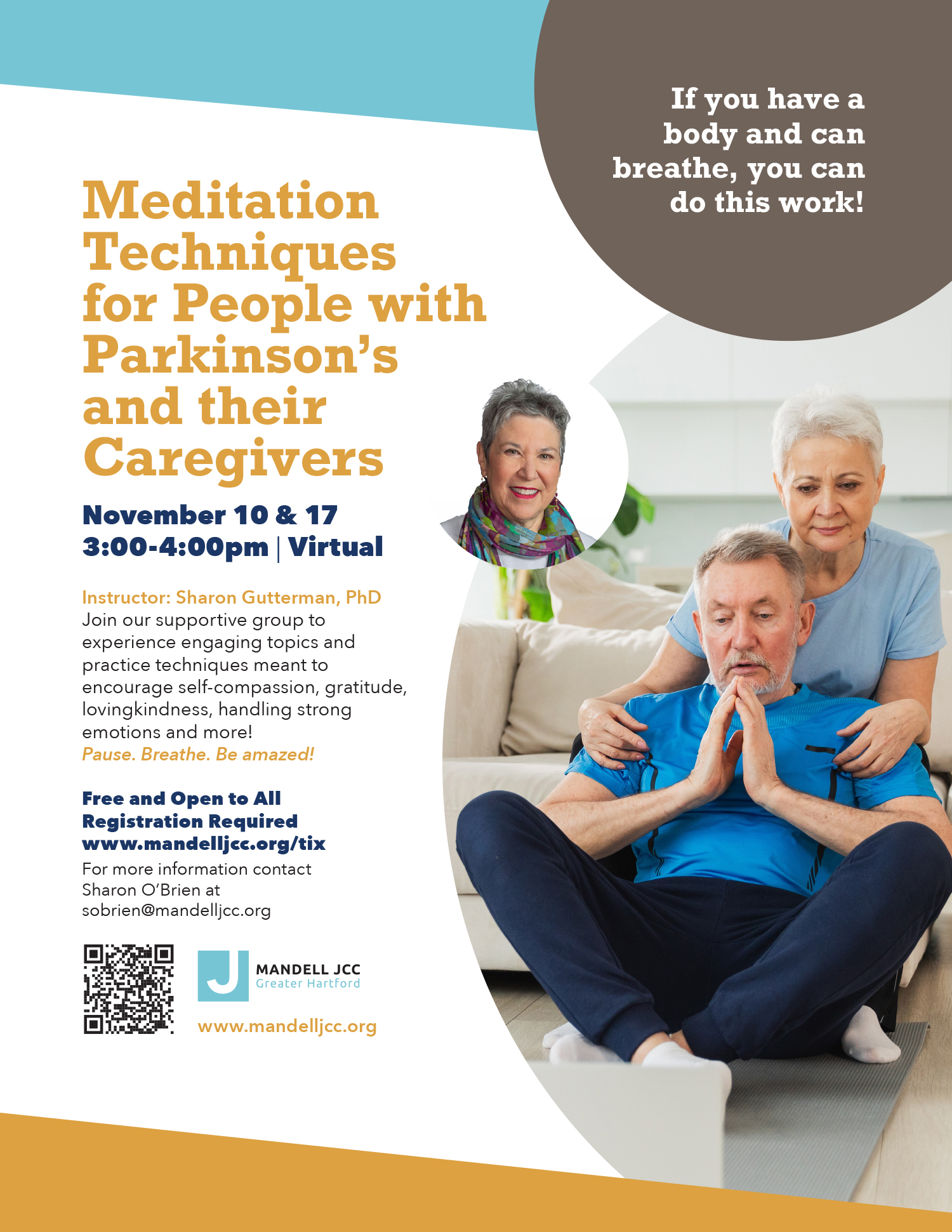 Mandell JCC of Greater Hartford - Meditation Techniques for People
