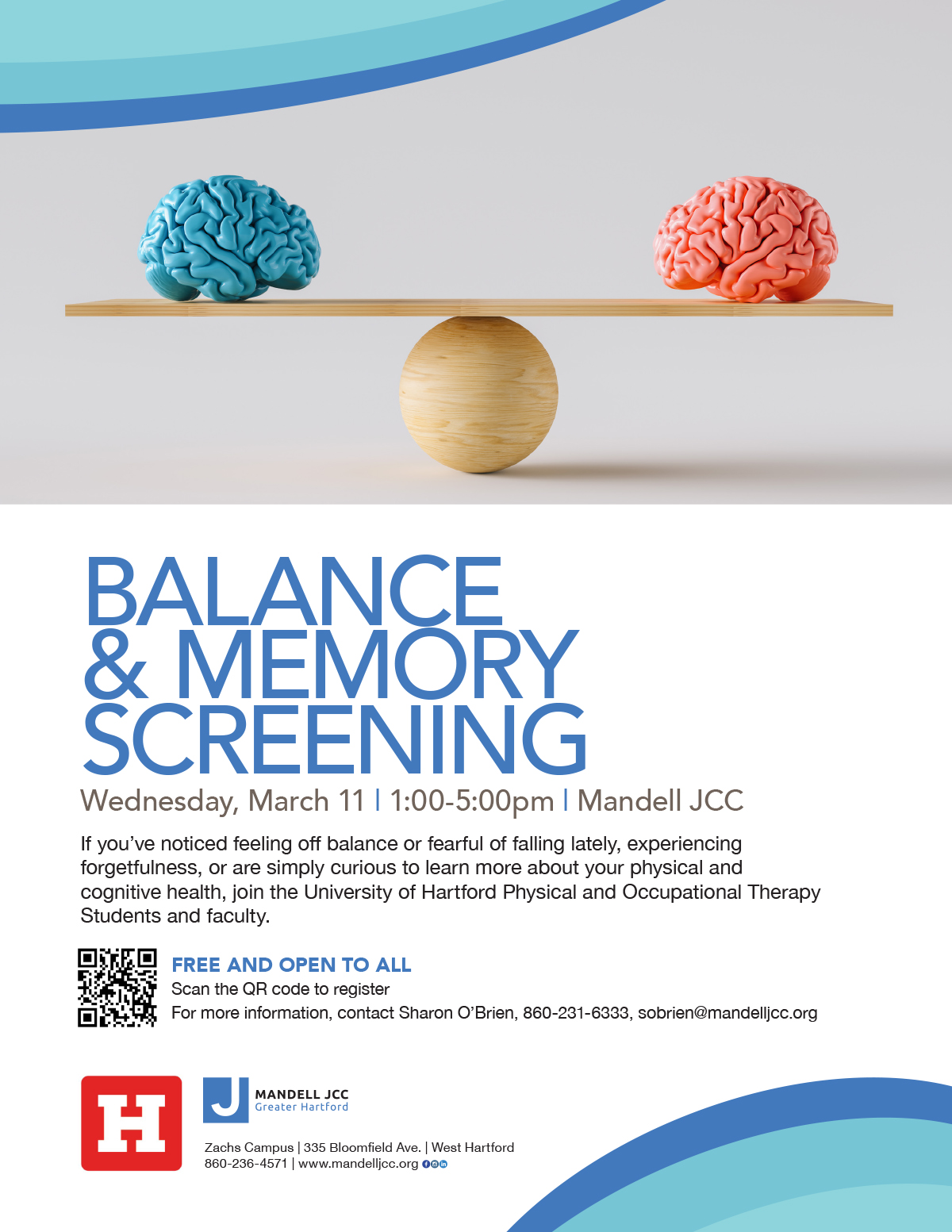 Mandell JCC of Greater Hartford - Balance and Memory Screening